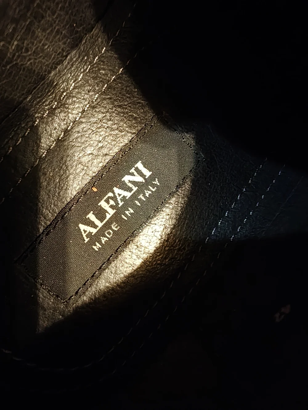 Alfani Brown Leather Lace-Up Oxfords